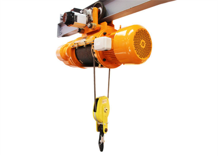 CD Type 5000Kg Electric Wire Rope Hoists 100m Cable For Elevator Lifting